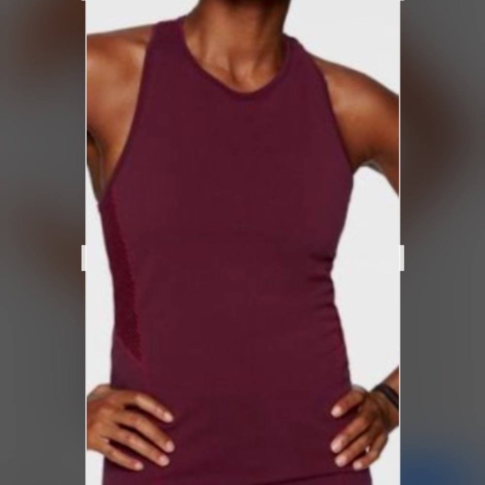 Athleta Caliper Tank new purple/ burgundy/medium
